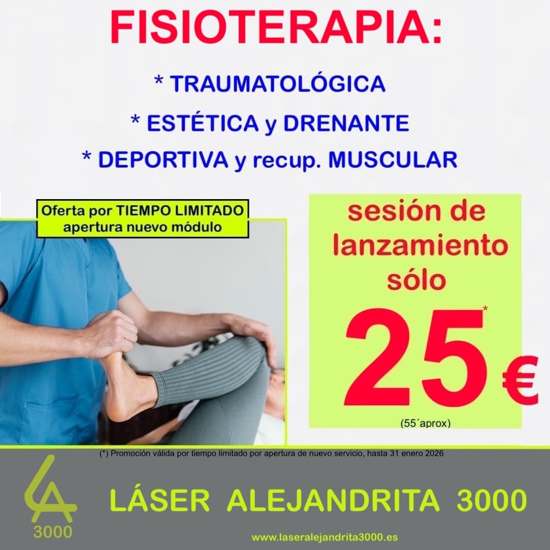 REBAJAS en FISIOTERAPIA en TOLEDO, 1 sesión 25€:
