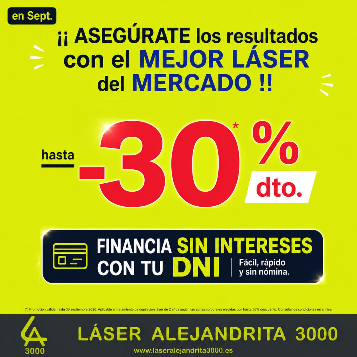 Hasta 30% Descuento en DEPILACIÓN LÁSER PREMIUM en TOLEDO