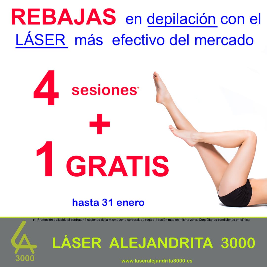 REBAJAS en DEPILACIÓN con LÁSER MÉDICO de ALEJANDRITA en TOLEDO: