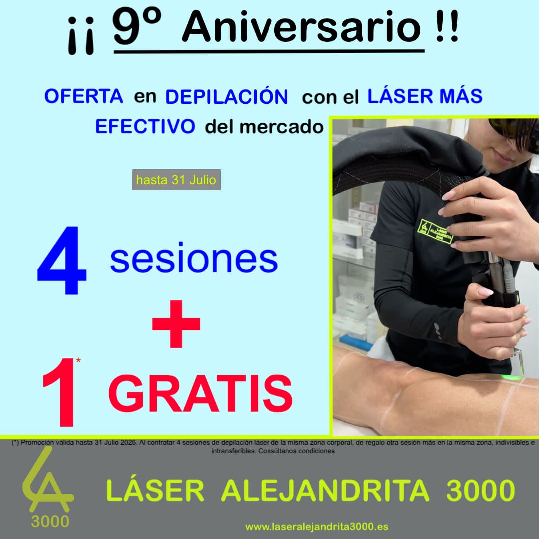 OFERTA en DEPILACIÓN LÁSER en TOLEDO