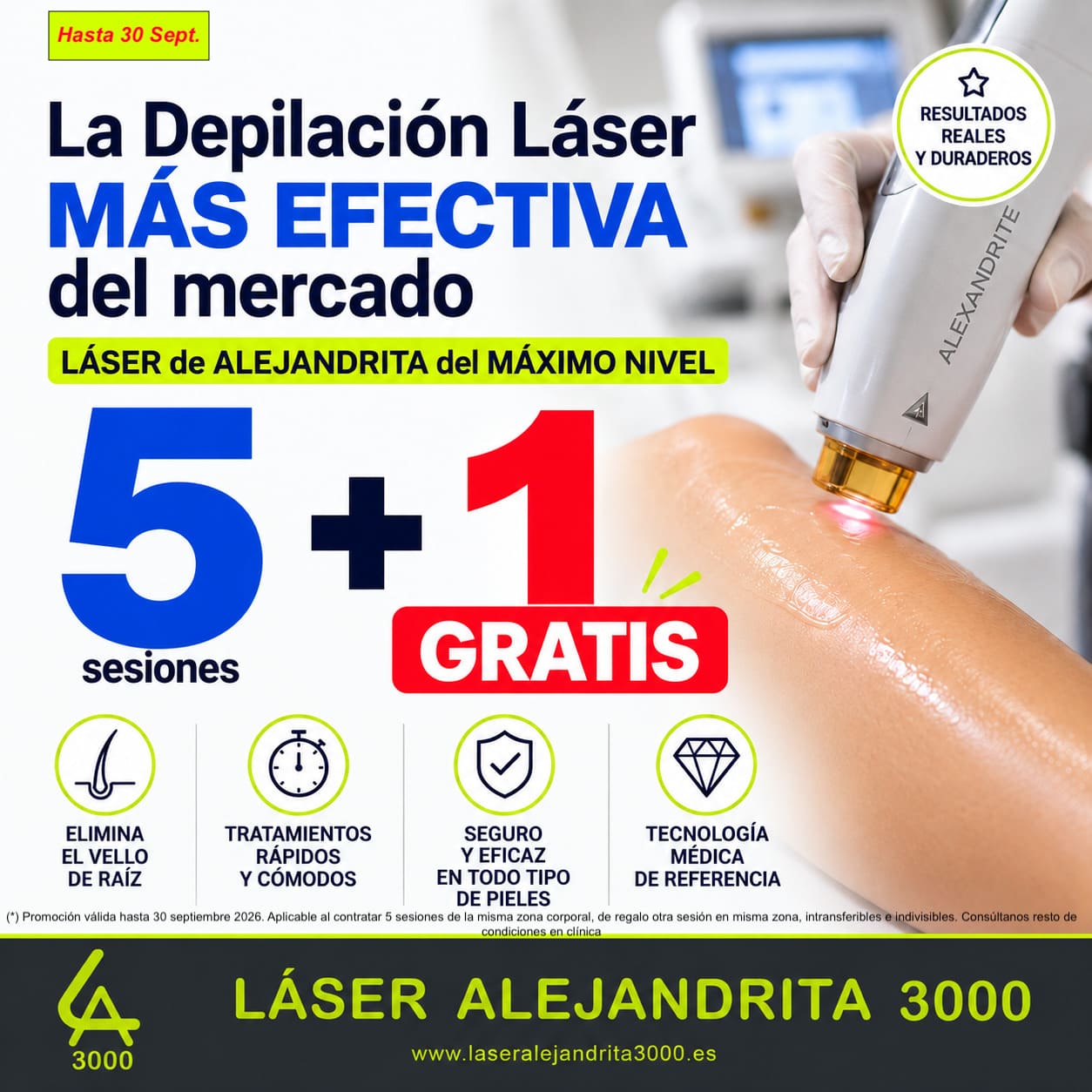 OFERTA en DEPILACIÓN LÁSER PREMIUM en TOLEDO
