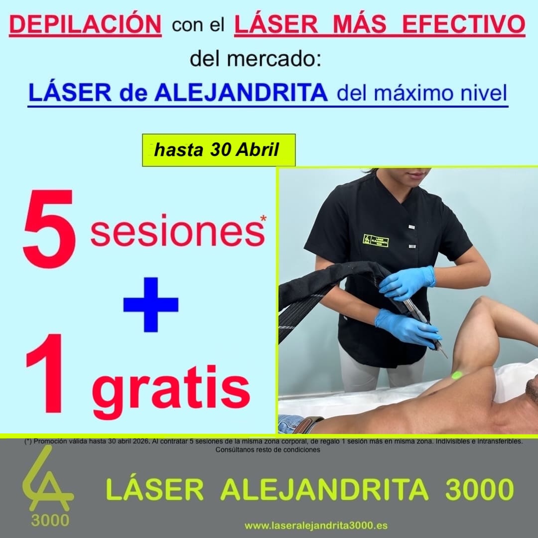 OFERTA en DEPILACIÓN LÁSER en TOLEDO